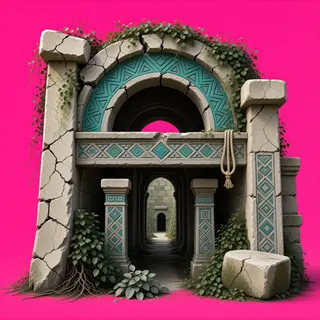 overgrown gate