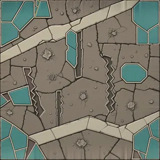 damaged flat paving