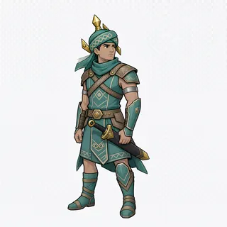 original adult guard, facing east