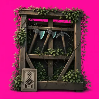 overgrown tool rack