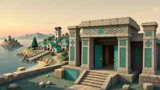 hidden shrine at daybreak