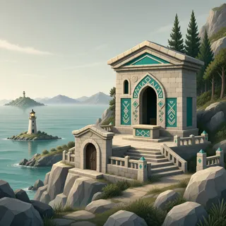 hidden shrine at daylight
