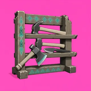 damaged tool rack