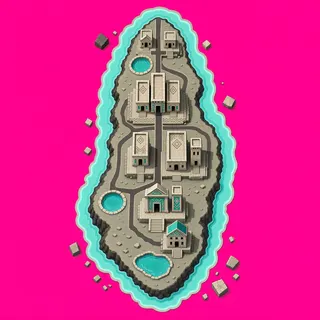 shallow puddle, elongated arrangement