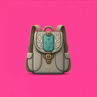 backpack, ornate design