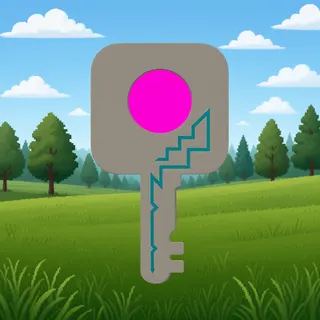 key, plain design
