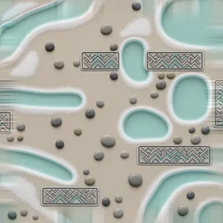 frosted beach sand
