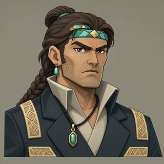 original adult caretaker, determined expression