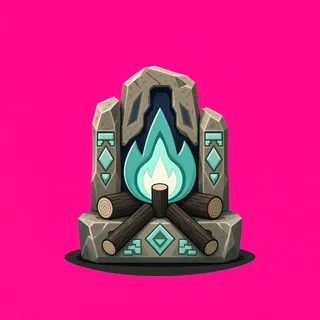 campfire, rare accent design