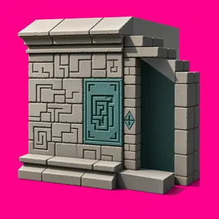clean stone wall section