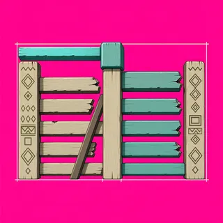 fence corner, damaged