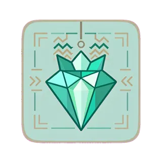 gem, plain design
