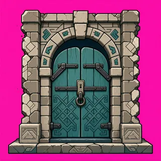 door locked, damaged