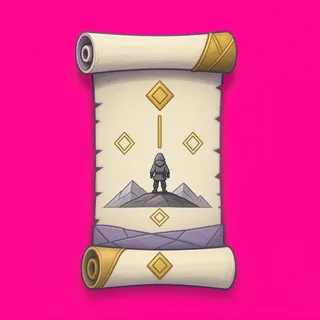 quest scroll, plain design