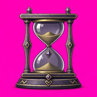 hourglass, ornate design