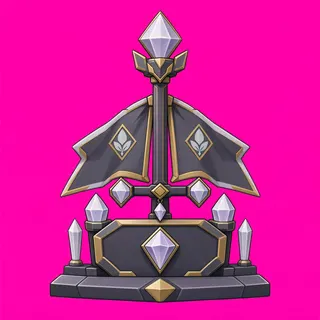 checkpoint flag, ornate design
