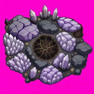 scorch mark, dense arrangement