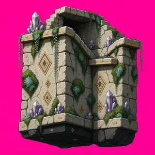 cliff corner, overgrown