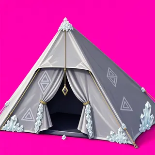 frosted tent