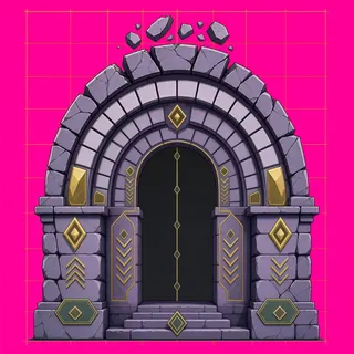 support arch, damaged