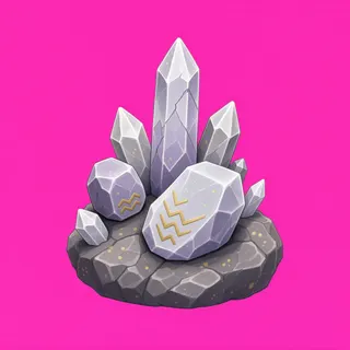 frosted small rock