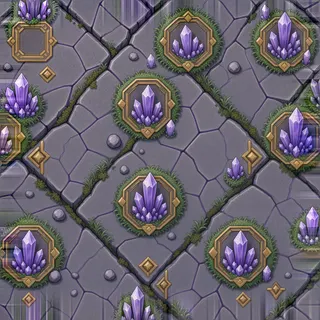 overgrown flat paving