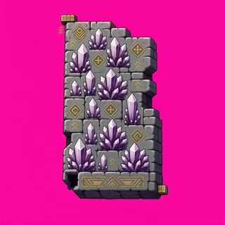 wall outer corner, weathered