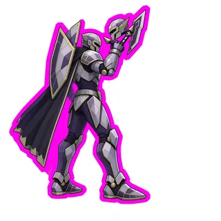 original adult armored enemy, facing west