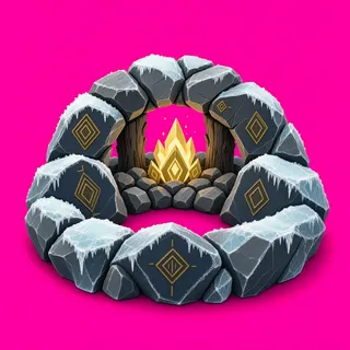 frosted campfire ring