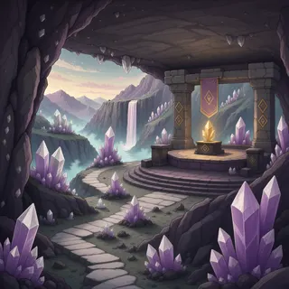 hidden shrine at daybreak