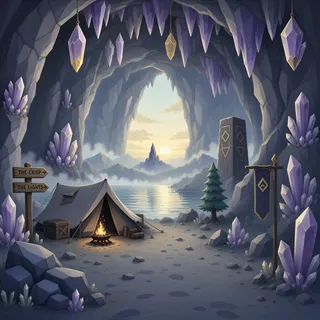 quiet camp at daybreak