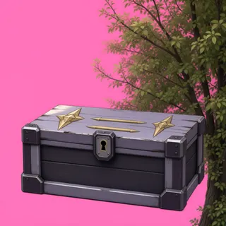 weathered storage chest