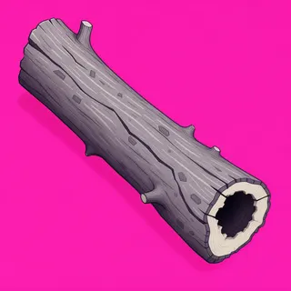 clean fallen log
