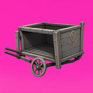 weathered abandoned cart