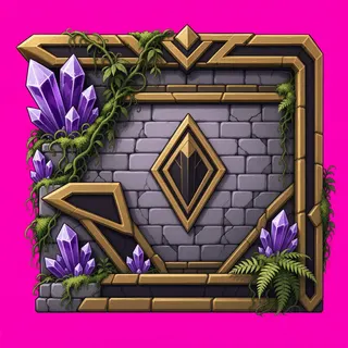 wall end cap, overgrown