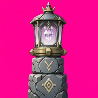 weathered lantern post