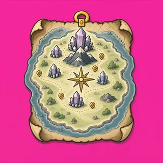 treasure map, rare accent design