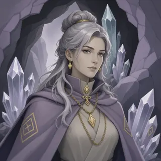 original adult caretaker, calm expression