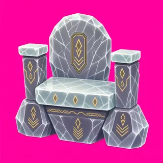frosted bench