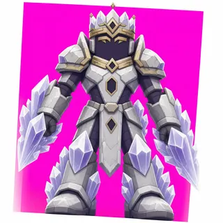 frosted statue
