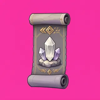 quest scroll, rare accent design