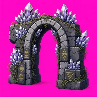 overgrown archway