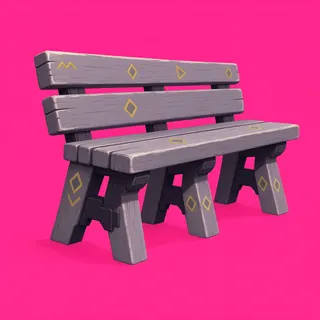 weathered bench