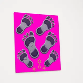 footprints, clustered arrangement