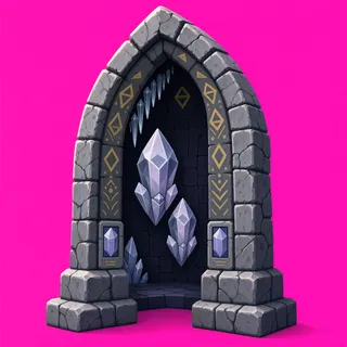 weathered archway