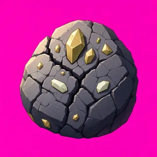 damaged large boulder