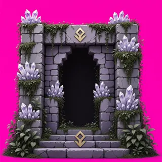 overgrown gate