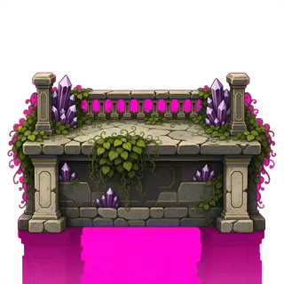 balcony platform, overgrown