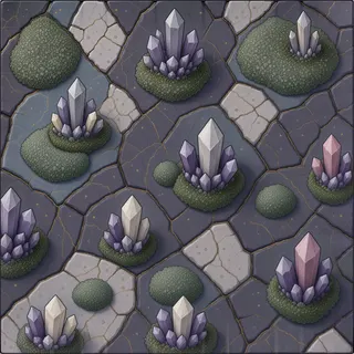 overgrown limestone floor