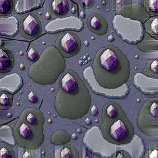 overgrown mineral sediment